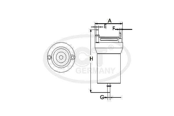 SCT GERMANY Polttoainesuodatin ST 6131